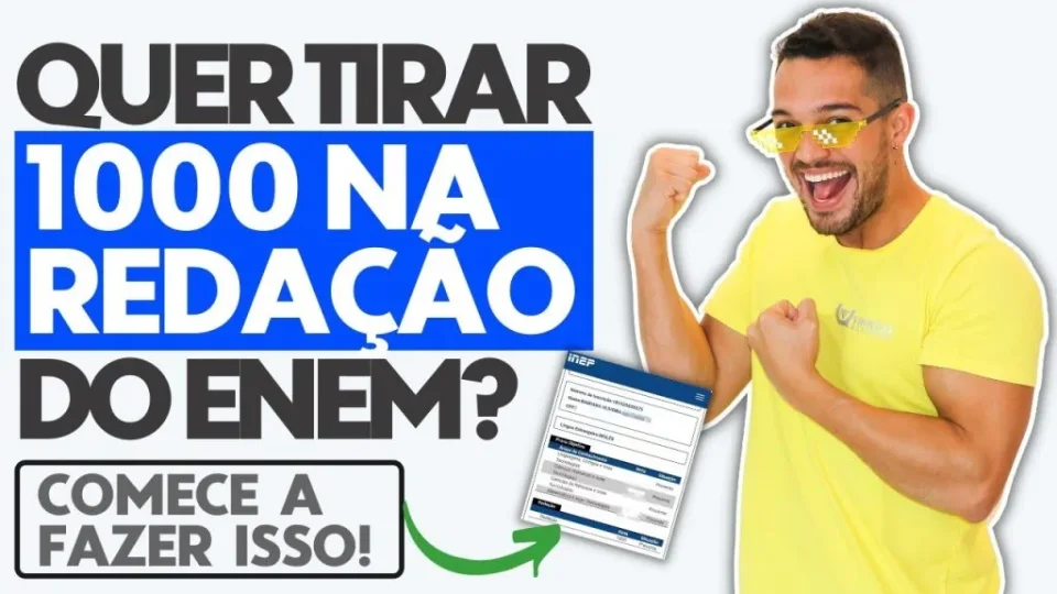 Capa do curso A Redação Enem em 10 Passos – Prof. Vinicius Oliveira