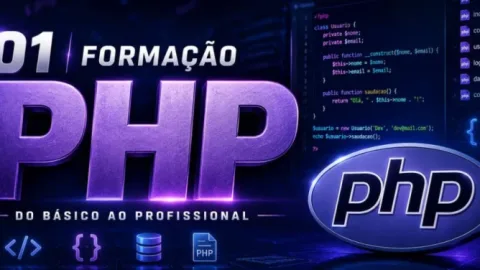 Capa do curso Formação PHP – Hugo Vasconcelos