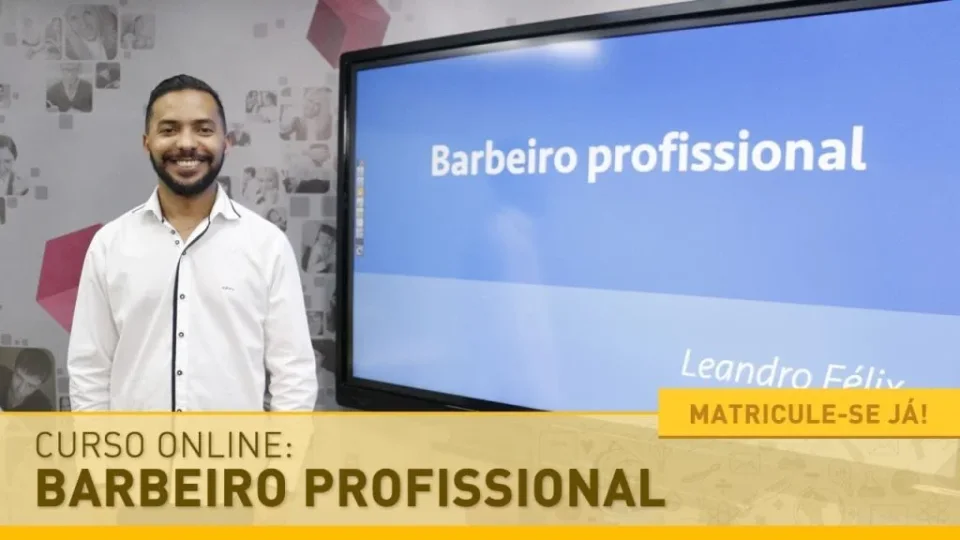 Capa do curso Barbeiro Profissional – Leandro Félix