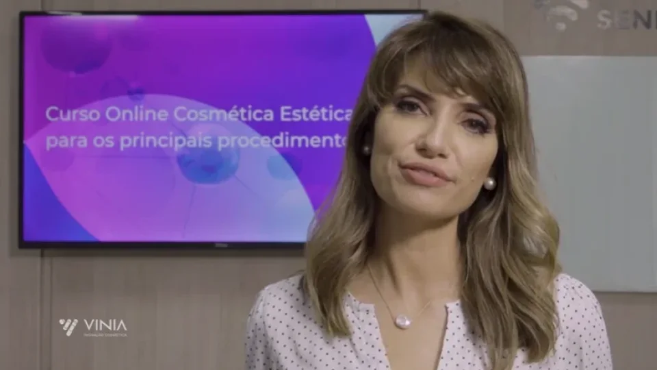 Capa do curso Cosmética Estética – Vinia