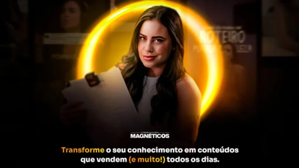 Capa do curso Comunicadores Magnéticos – Giullya Becker