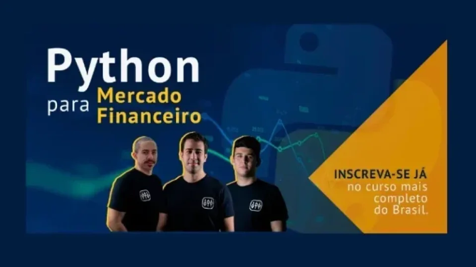 Capa do curso Python para Mercado Financeiro – Trading com Dados