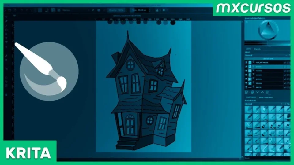 Capa do curso Krita Digital Painting – MX Cursos