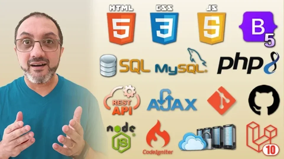 Capa do curso Desenvolvimento WEB Compacto e Completo – João Ribeiro