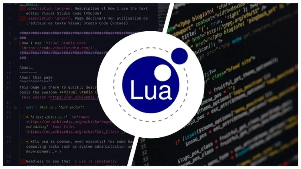 Capa do curso Lógica e Algoritmos com LUA – André Vicente
