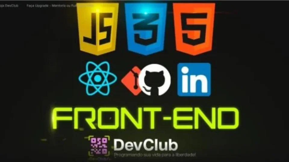 Capa do curso Front END – Devclub
