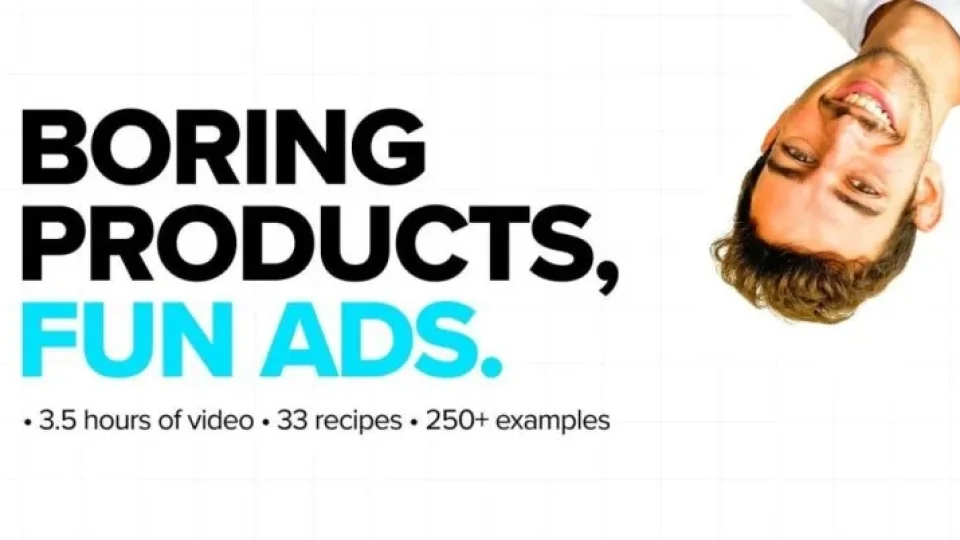 Capa do curso Boring Products, FUN ADS – Shlomo Genchin