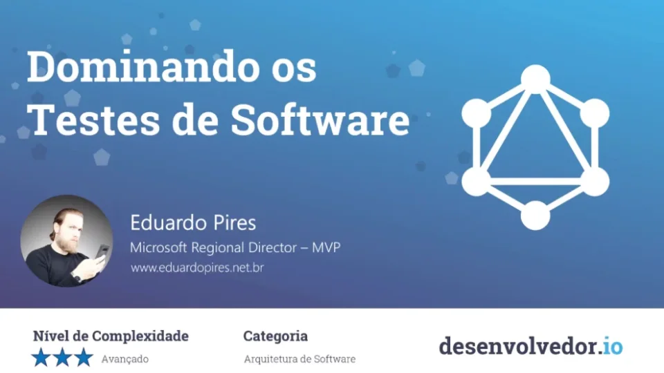 Capa do curso Dominando os Testes de Software – Eduardo Pires