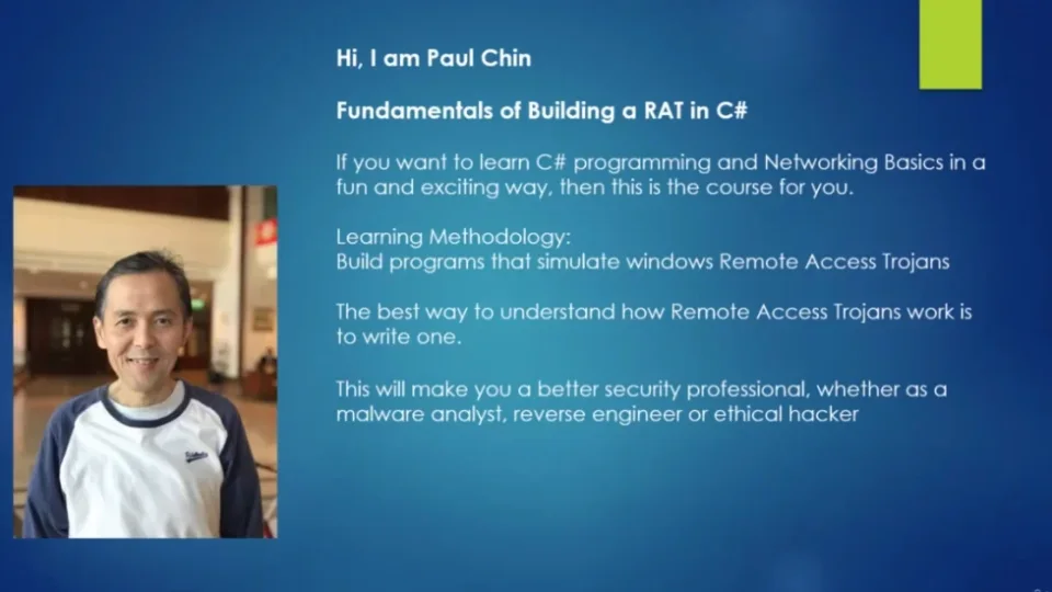 Capa do curso Hacking e Malwares – Paul Chin