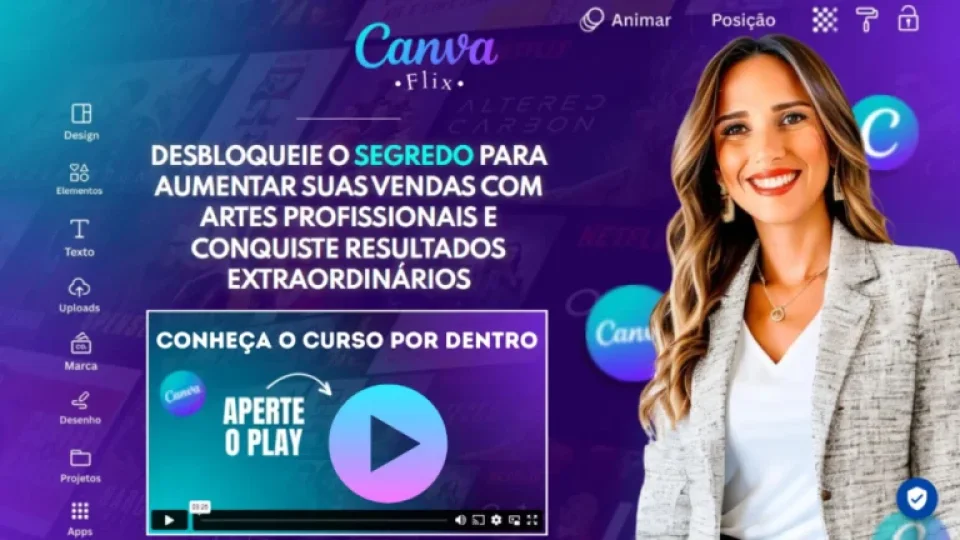 Capa do curso Canvaflix: Canva para Negócios – Renata Massa