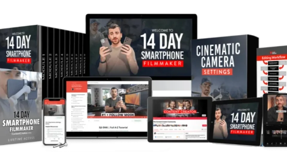 Capa do curso 14 DAY Smartphone Filmmaker – Content Creator