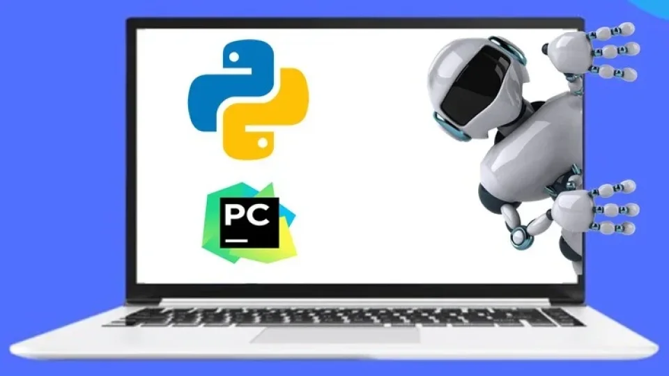 Capa do curso Python RPA e GUI Chatgpt – Clevison Santos