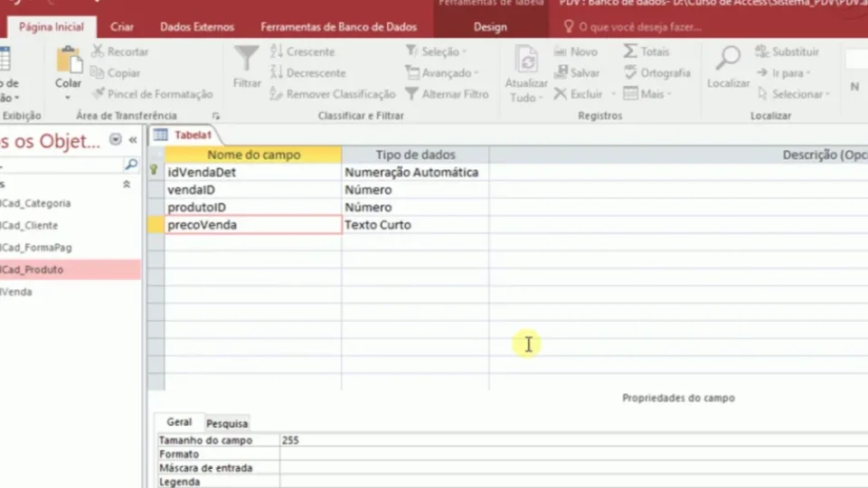 Capa do curso Access: Sistema PDV – Gilberlanio Rocha