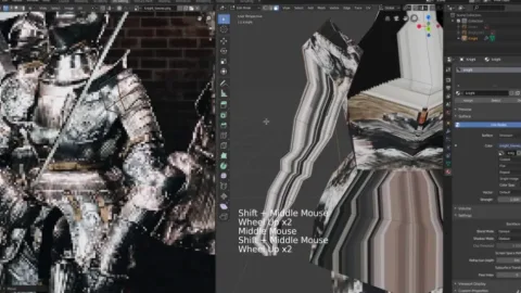 HOW TO Create Retro 3D Graphics With Blender AND Gimp