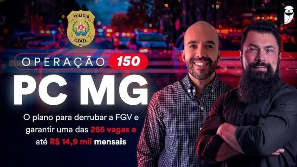 Capa do curso Operação 150 Pc-Mg – Estratégia Concursos