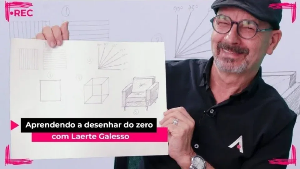 Capa do curso Desenho Artístico – Laerte Galesso