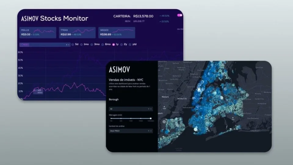 Capa do curso Dashboards com Dash – Asimov
