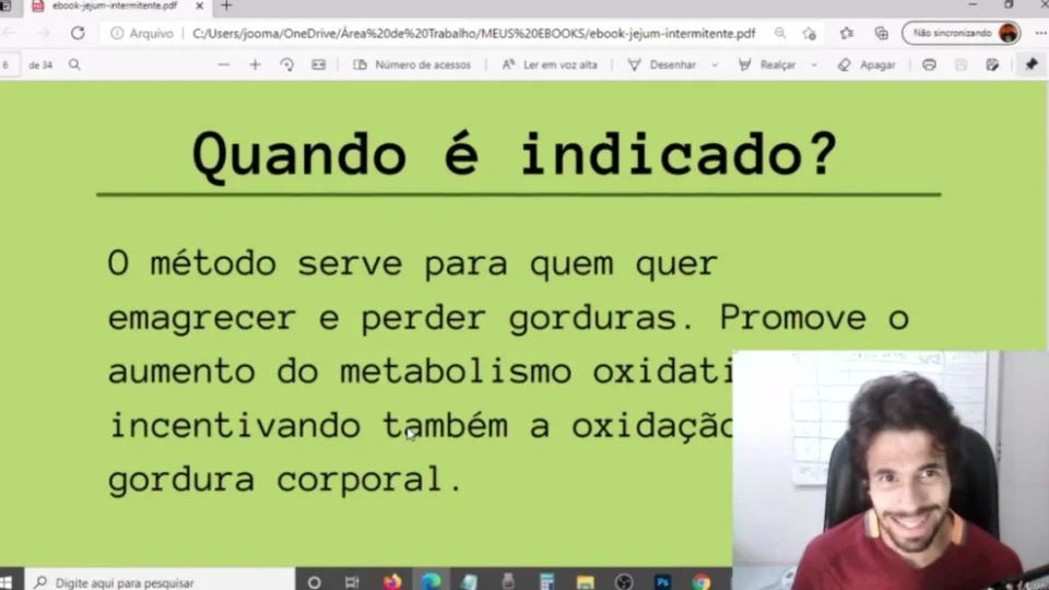 Capa do curso Jejum Intermitente – João Marcos