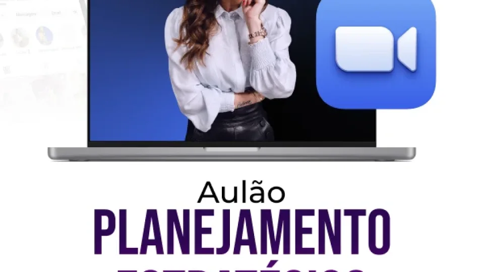 Capa do curso Planejamento Estratégico – Valeska Bruzzi
