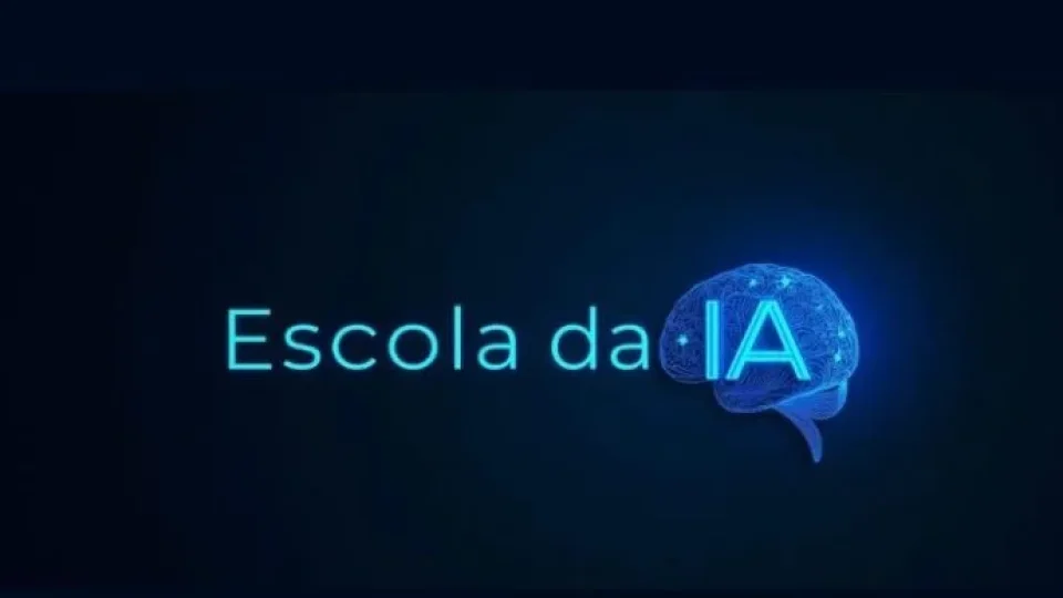 Capa do curso Escola de IA – Matheus Delalibera