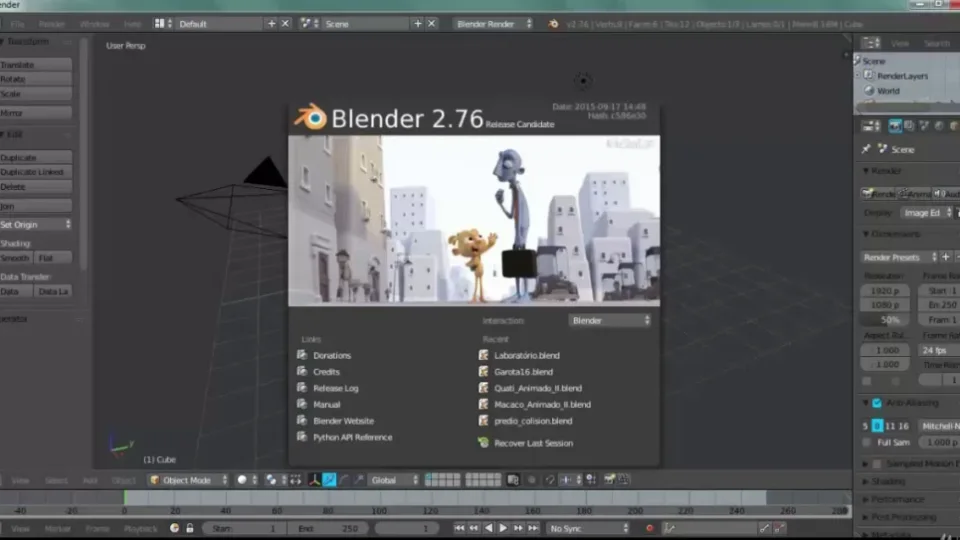 Capa do curso Blender 3D Completo – Udemy