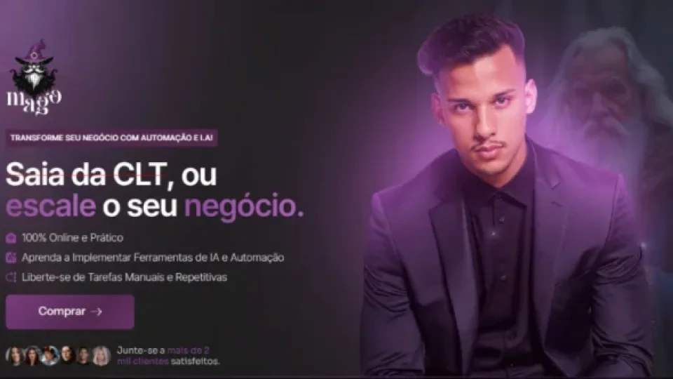 Capa do curso Mago das Automações – João Vitor