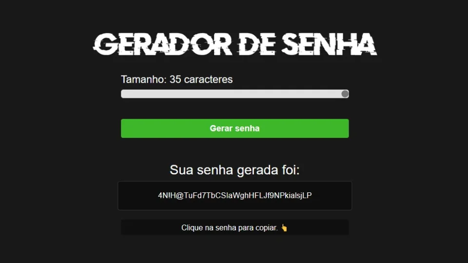 Capa do curso Projeto Gerador de Senha – Letícia Garcez