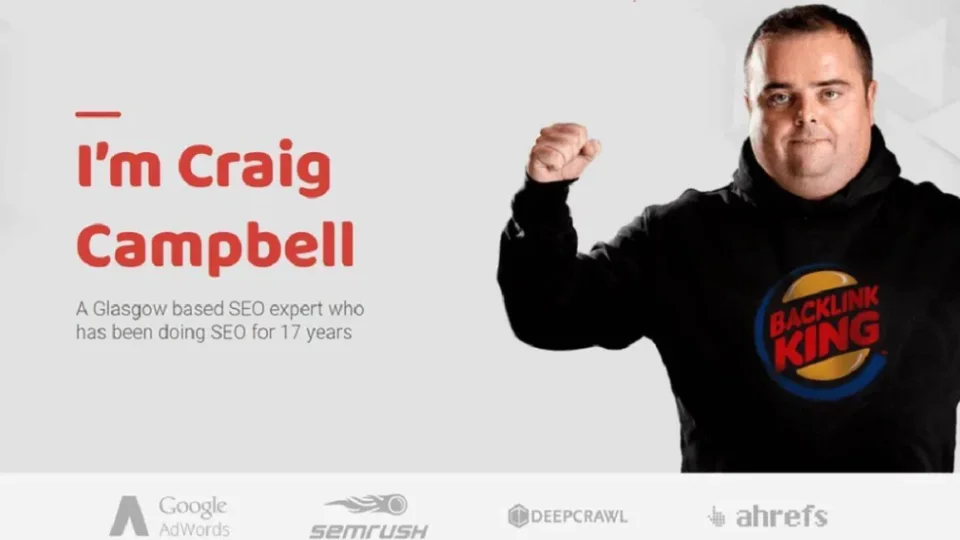 Capa do curso SEO Course – Craig Campbell