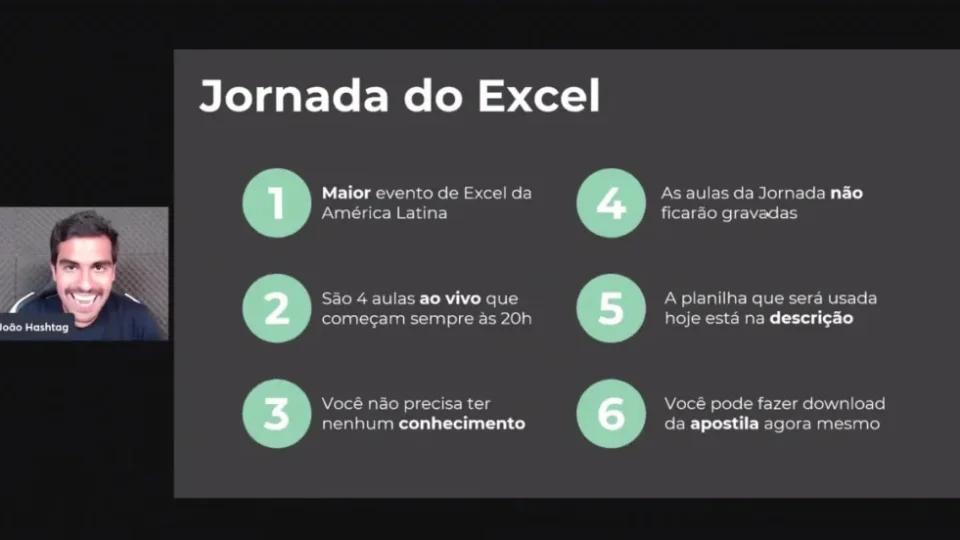 Capa do curso Jornada do Excel – Hashtag Treinamentos