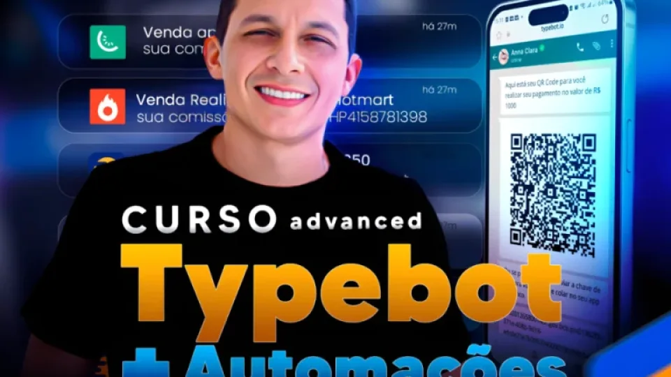 Capa do curso Typebot Advanced + Automações – Michel Coelho