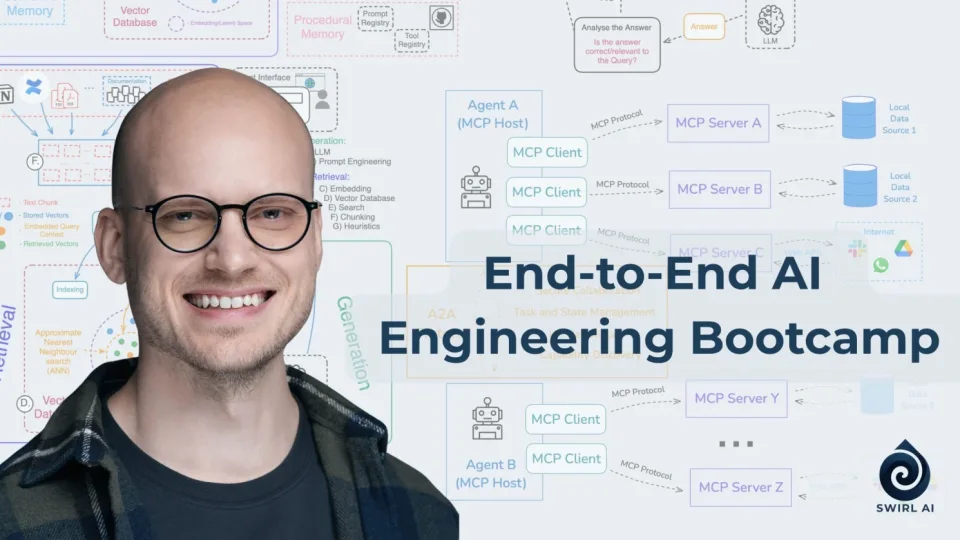 Capa do curso End-To-End AI Engineering Bootcamp – Aurimas Griciunas