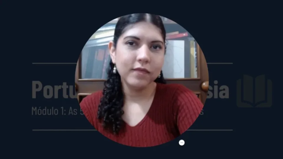 Capa do curso Português com Poesia – Lorena Cutlak