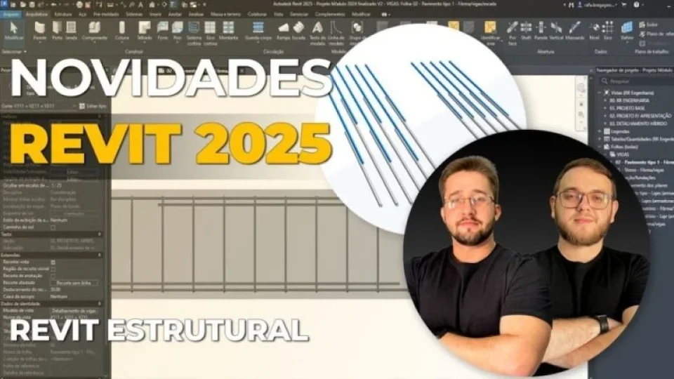 Capa do curso Revit Estrutural BIM – Modelagem e Detalhamento