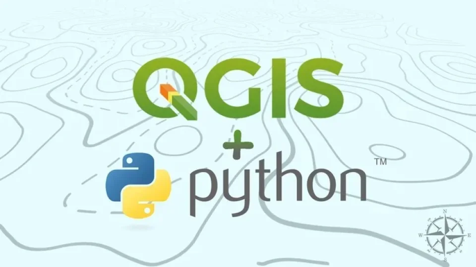 Capa do curso Introdução ao Python com Qgis – Arthur César