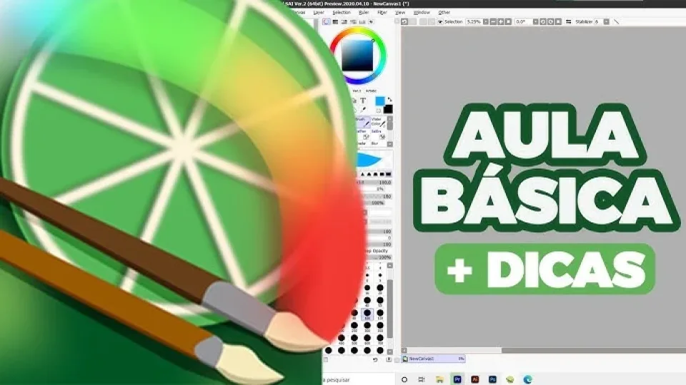 Capa do curso Paint Tool SAI + Photoshop – Alef Cruz
