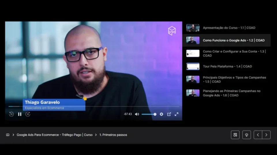 Capa do curso Google ADS para Ecommerce – Thiago Garavelo