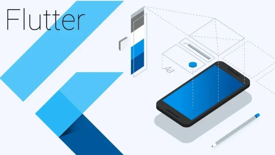 Capa do curso  Desenvolvimento Android e IOS com Flutter – Jamilton Damasceno