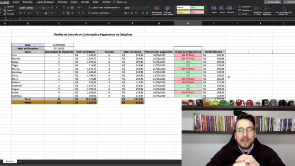 Capa do curso Excel para o Mercado Financeiro – Gabriel Ramos