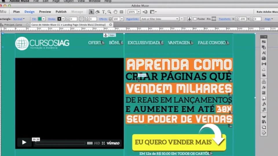 Capa do curso Landing Page – Adriano Gianini