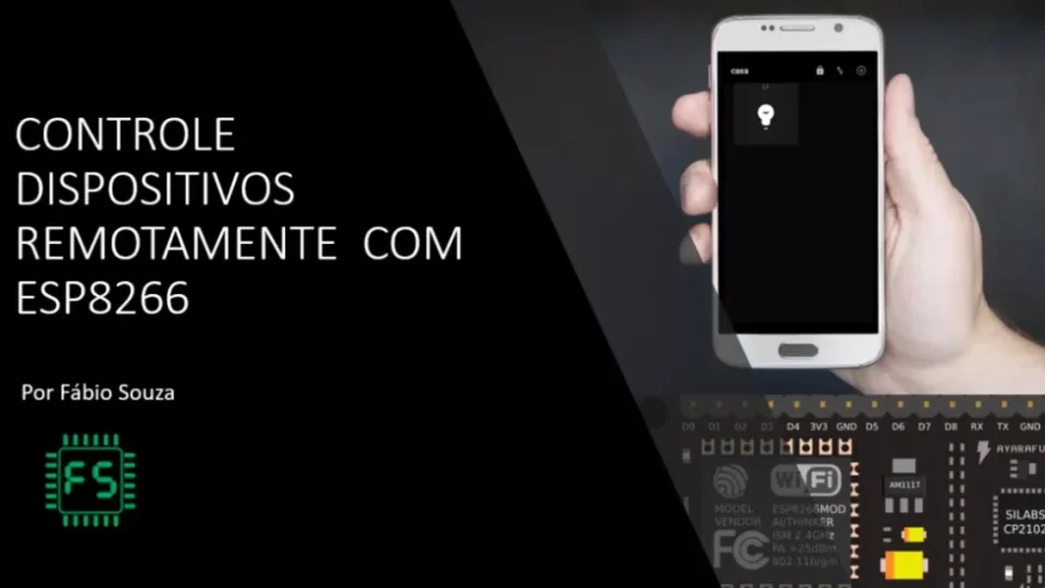 Capa do curso Controle Dispositivos Remotamente com Esp8266