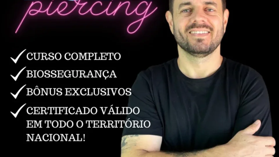 Capa do curso Body Piercing – Shark Tattoo