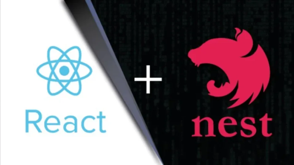 Capa do curso Nest.js e React.js com Typescript – Udemy