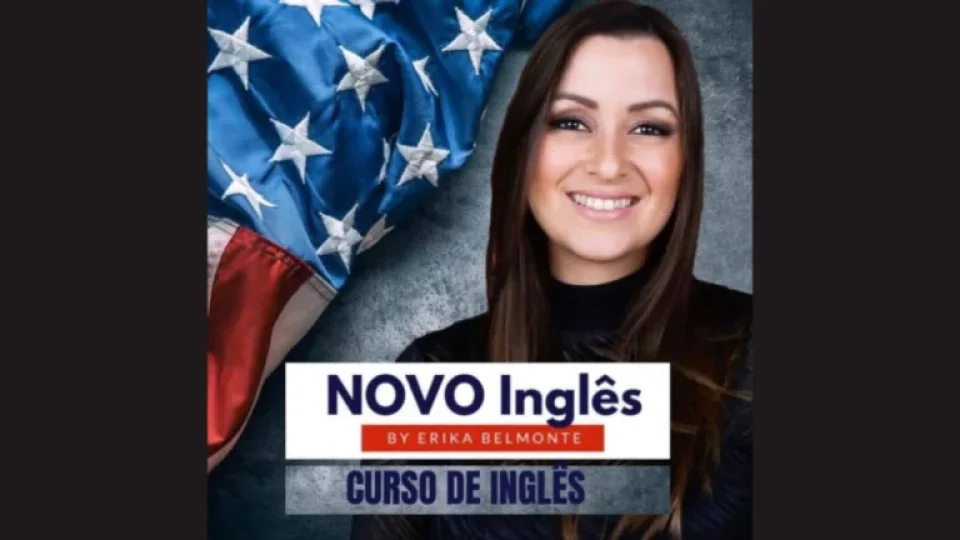 Capa do curso Novo Inglês – Erika Belmonte