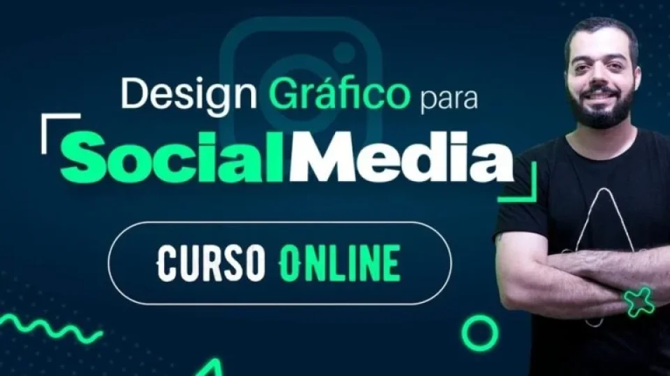 Capa do curso Design Gráfico para Social Media – Design com VC