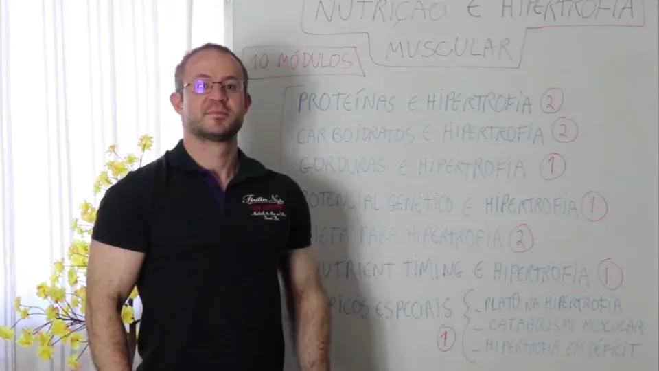 Capa do curso Nutrição e Hipertrofia Muscular – Dudu Haluch