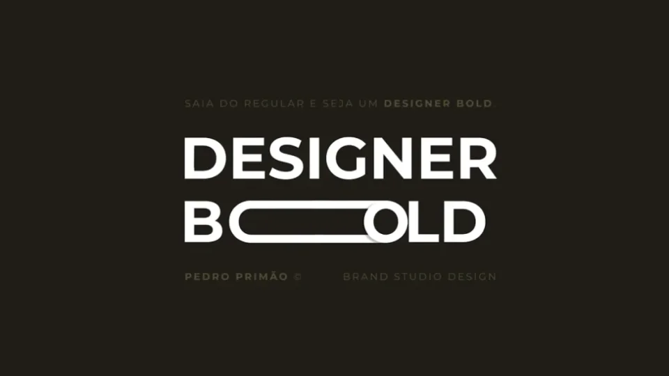 Capa do curso Designer Bold – Pedro Primão