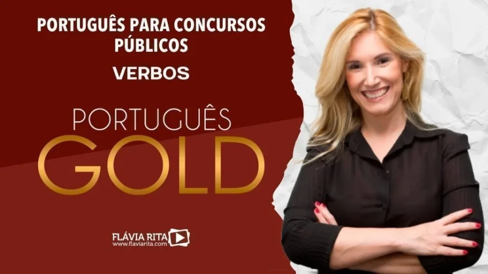 Capa do curso Português Gold – Flávia Rita