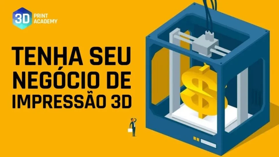 Capa do curso Impressão 3D Total – Oswaldo Salzano