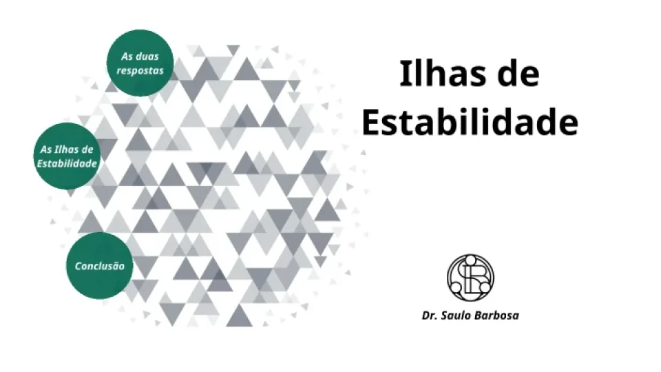 Capa do curso Ilhas de Estabilidade – Saulo Barbosa