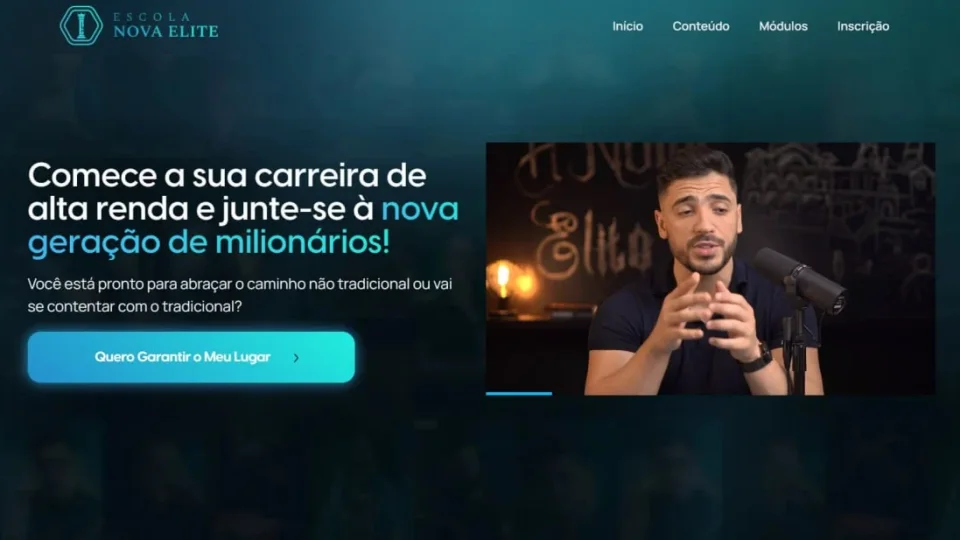 Capa do curso A Nova Elite – Tiago Gomes